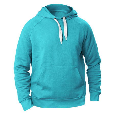 Add your graphics as much as you want, to this Front View Fabulous Man Hoodie Mockup In Silverpine Cyan Color. You can use it super easily.の写真素材