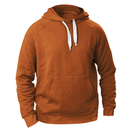 Add your graphics as much as you want, to this Front View Fabulous Man Hoodie Mockup In Brown Alpaca Color. You can use it super easily.の写真素材