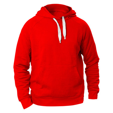 Add your graphics as much as you want, to this Front View Fabulous Man Hoodie Mockup In Empire Red Color. You can use it super easily.の写真素材