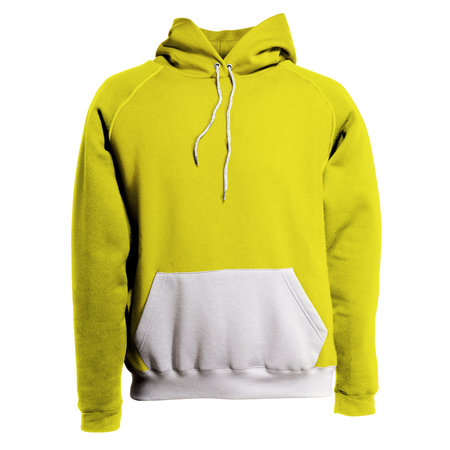 This Stylish Hoodie Mockup In Pure Sunshine Color, will give a perfect scene to make your designs products more life.の写真素材