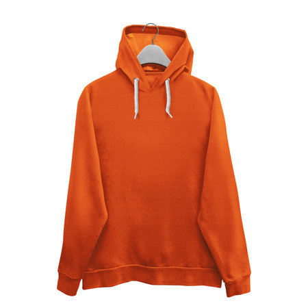 Make your design ideas faster and more beautiful with this Simple Hoodie Mockup In Brown Alpaca Color With Hanger.の写真素材