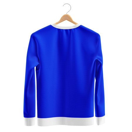 Showcase your designs like an expert graphic designer with this Awesome Sweatshirt on Hanger Mockup In Dazzling Blue Color. Customize everything you need.の写真素材