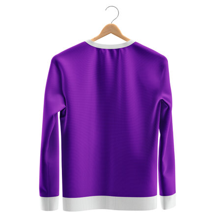 Showcase your designs like an expert graphic designer with this Awesome Sweatshirt on Hanger Mockup In Ultra Violet Color. Customize everything you need.の写真素材