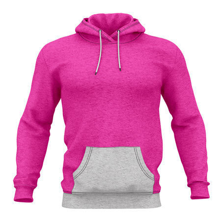 Just place your picture on this Front View Perfect Hoodie Mockup In Rose Pink Color, and your products will be ready to be advertised.の写真素材