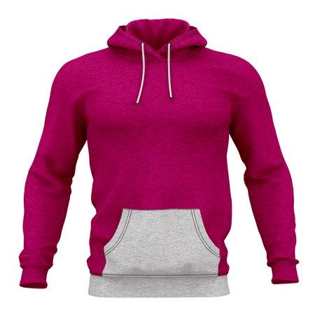 Just place your picture on this Front View Perfect Hoodie Mockup In Mystic Magenta Color, and your products will be ready to be advertised.の写真素材