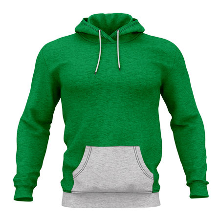 Just place your picture on this Front View Perfect Hoodie Mockup In Jungle Green Color, and your products will be ready to be advertised.の写真素材