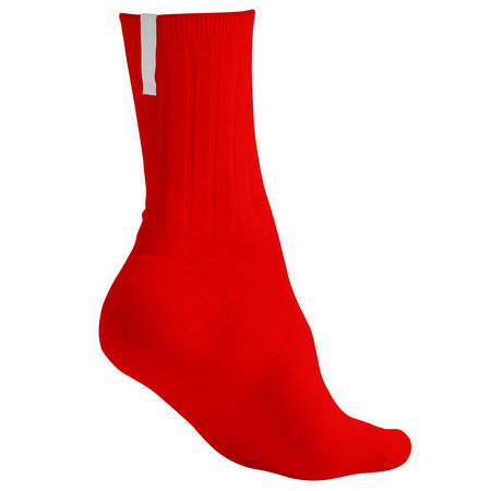 With this Back View Beauty Sock Mockup In Empire Red Color, your design will look more realistic and adorable.の写真素材