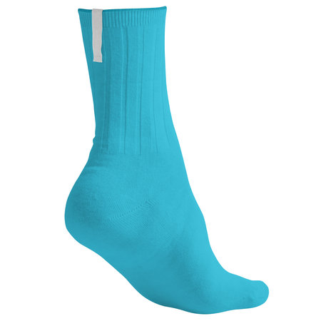 With this Back View Beauty Sock Mockup In Silverpine Cyan Color, your design will look more realistic and adorable.の写真素材