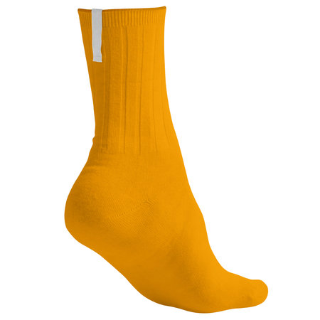 With this Back View Beauty Sock Mockup In Flame Orange Color, your design will look more realistic and adorable.の写真素材