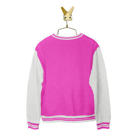 With this Back View Cute Girl Sweater Mockup In Rose Pink Color On Hanger, make your artwork faster and more lovely.の写真素材