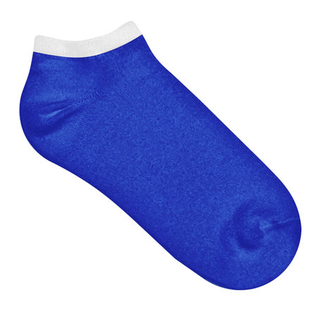 With this Beautiful Baby Short Ankle Socks Mockup In Dazzling Blue Color, you do not have to wait for your artwork to be done.の写真素材