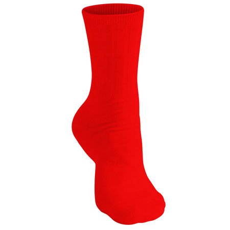 Use this Front View Beauty Sock Mockup In Empire Red Color and everything becomes more realistic.の写真素材