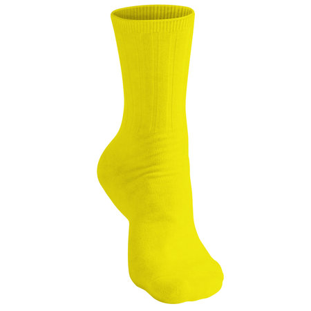 Use this Front View Beauty Sock Mockup In Pure Sunshine Color and everything becomes more realistic.の写真素材