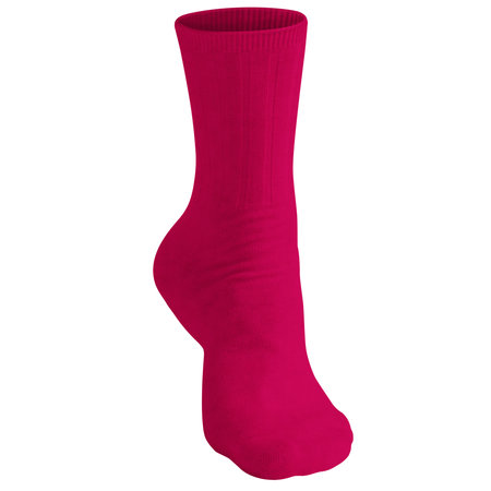 Use this Front View Beauty Sock Mockup In Mystic Magenta Color and everything becomes more realistic.の写真素材