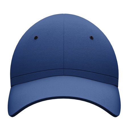 You can make your logo design more beautiful with this Front View Simple Baseball Hat Mockup In Nouvean Navy Color.の写真素材