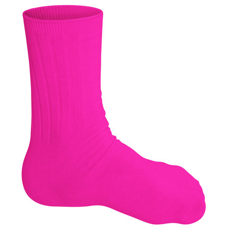 This Side View Beauty Sock Mockup In Rose Pink Color will help you customize your logo or designs like a pro.の写真素材