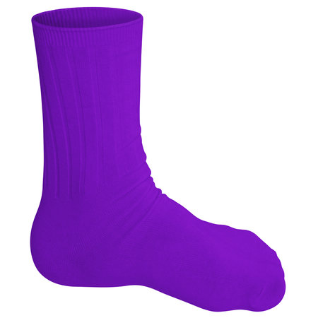 This Side View Beauty Sock Mockup In Purple Vanity Color will help you customize your logo or designs like a pro.の写真素材