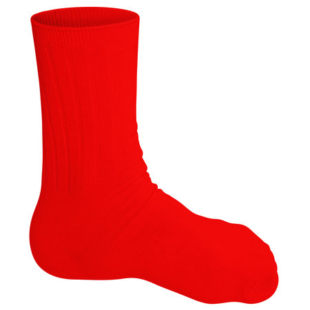 This Side View Beauty Sock Mockup In Empire Red Color will help you customize your logo or designs like a pro.の写真素材