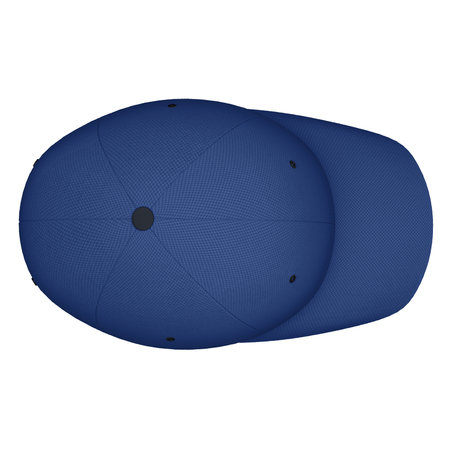 Visualize your designs with just a few clicks on this Up View Simple Baseball Hat Mockup In Nouvean Navy Color.の写真素材