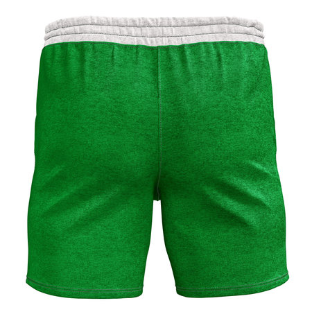 Grab this realistic Back View Mens Stylish Short Mockup In Green Bee Color, to give a boost to your designing progress.の写真素材