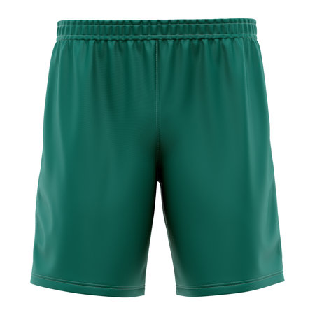 Make your design process quicker and more stunning with this Front View Popular Soccer Shorts Mockup In Bear Grass Color.の写真素材