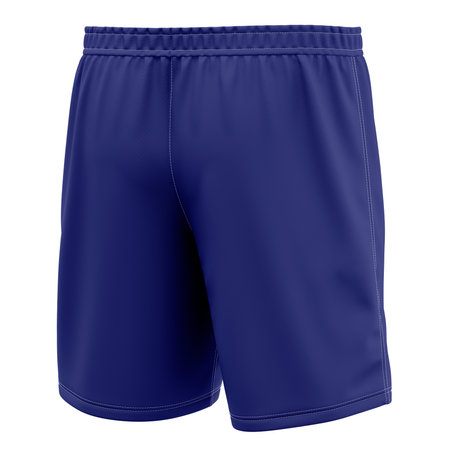 With this Back Side View Popular Soccer Shorts Mockup In Clematis Blue Color you donât have to wait for your artwork to be done. This HD Mock-up was easy to use.の写真素材