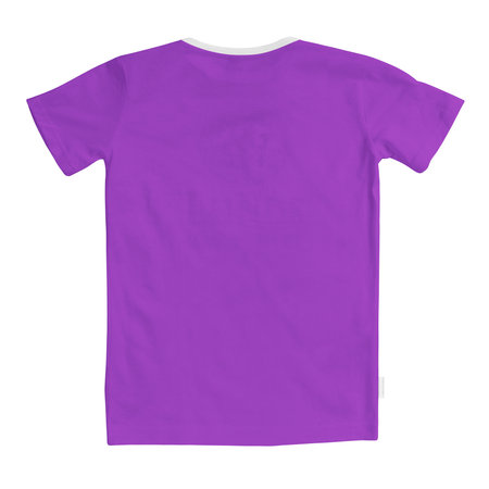Use this Back View Perfect T Shirt Mockup In Purple Vanity Color, to get more wonderful design products.の写真素材