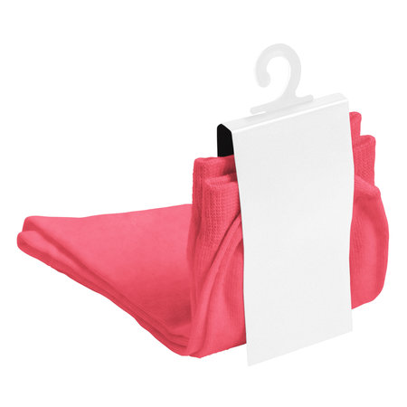 You do not need to be a professional if you use this Awesome Cotton Sock Mockup In Geranium Pink Color With Label, in your designing workの写真素材
