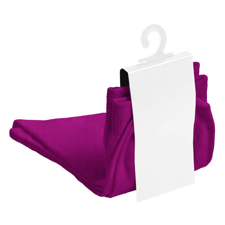 You do not need to be a professional if you use this Awesome Cotton Sock Mockup In Striking Purple Color With Label, in your designing workの写真素材