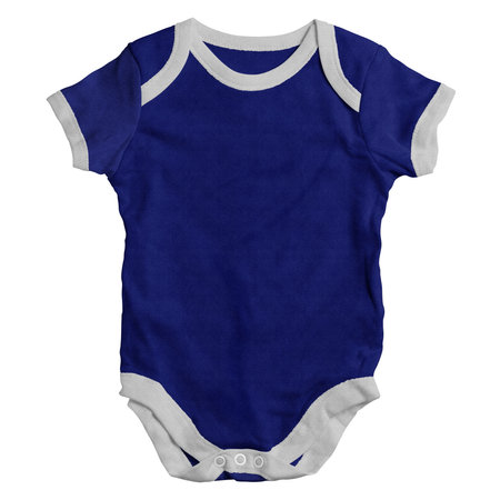 There is no need to be an expert if you use this Front View Precious Shortsleeve Baby Bodysuit Clothing Mockup In Blue Storm Color.の写真素材