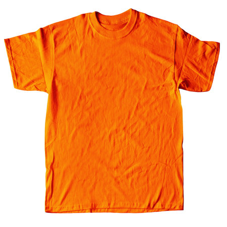 You can make your logo design more beautiful with this Appeal Photorealistic T Shirt Mock Up In Orange Tiger Color.の写真素材