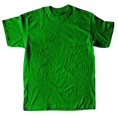 You can make your logo design more beautiful with this Appeal Photorealistic T Shirt Mock Up In Simply Green Color.の写真素材