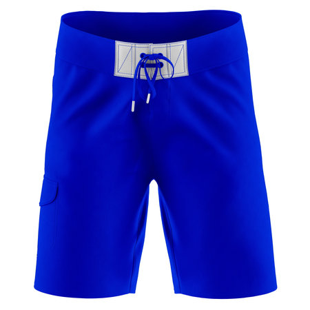 Get fashionable photos and never lost your beloved customer, with this Front View Fancy Mens Shorts Mock Up In Marine Blue Color.の写真素材
