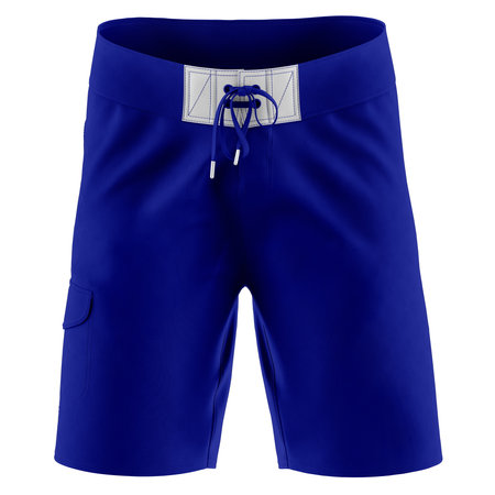 Get fashionable photos and never lost your beloved customer, with this Front View Fancy Mens Shorts Mock Up In Blue Storm Color.の写真素材