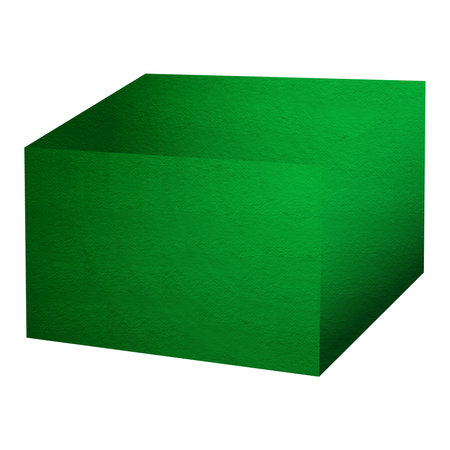 This Artistic Box Mockup In Fern Green Color Was Made To Showcase Your Designs In A Photorealistic Look.の写真素材