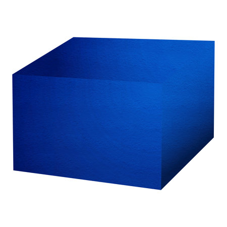This Artistic Box Mockup In Baleine Blue Color Was Made To Showcase Your Designs In A Photorealistic Look.の写真素材
