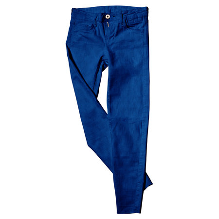 This Wonderful Pant Mock Up In Baleine Blue Color, Ready To Enhance The Look Of Your Designs.の写真素材