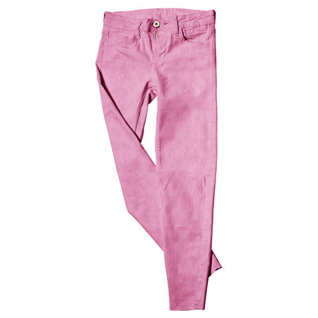 This Wonderful Pant Mock Up In Prism Pink Color, Ready To Enhance The Look Of Your Designs.の写真素材