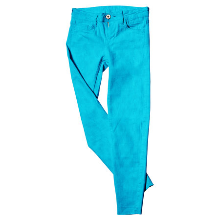 This Wonderful Pant Mock Up In Atoll Blue Color, Ready To Enhance The Look Of Your Designs.の写真素材