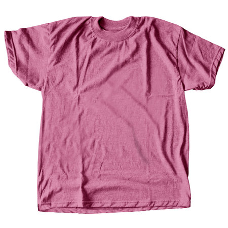 Get An Incredible Realistic Design That Comes With This Breathtaking Photorealistic T Shirt Mock Up In Prism Pink Color.の写真素材