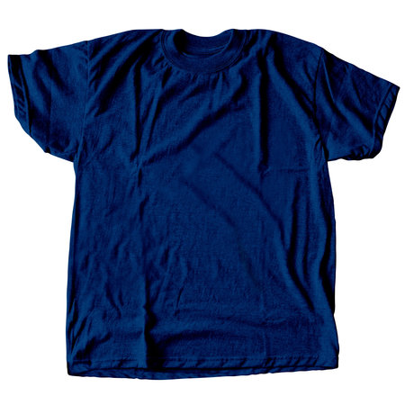 Get An Incredible Realistic Design That Comes With This Breathtaking Photorealistic T Shirt Mock Up In Baleine Blue Color.の写真素材