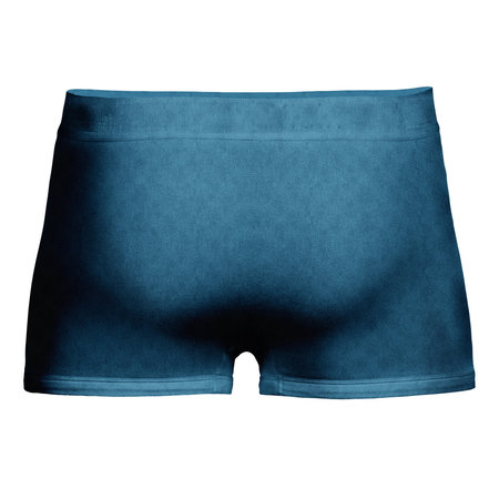 You Can Effortlessly Showcase Your Designs At Their Finest, With This Back View Artistic Photorealistic Boxer Shorts Mock Up In Adriatic Blue Color.の写真素材