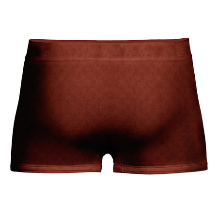 You Can Effortlessly Showcase Your Designs At Their Finest, With This Back View Artistic Photorealistic Boxer Shorts Mock Up In Maple Brown Color.の写真素材