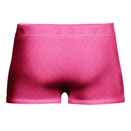 You Can Effortlessly Showcase Your Designs At Their Finest, With This Back View Artistic Photorealistic Boxer Shorts Mock Up In Prism Pink Color.の写真素材
