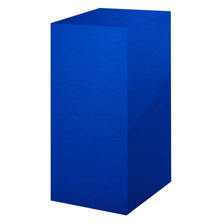 This Awesome Box Mockup In Baleine Blue Color, Was Created With A Great  Practicality, All Set To Elevate Your Design Displays.の写真素材