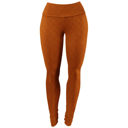 Use This Front View Astonishing Legging Mock Up In Maple Brown Color, To Make Your Design Is Displayed As Effectively And More Beautiful.の写真素材