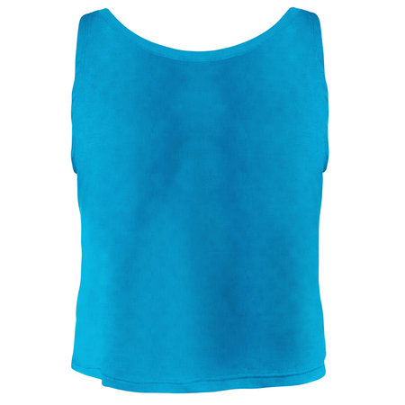 Showcase Your Design In A Realistic Way With This Back View Classical Womens Tank Top Mockup In Atoll Blue Color.の写真素材