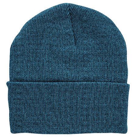 Get an eye-catching design with this superb beanie mockup in Adriatic blue color, save your time.の写真素材
