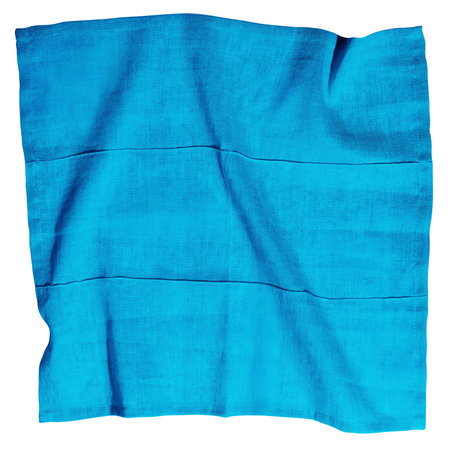 Add your photos into this wonderful napkin mock up in Atoll Blue color.の写真素材