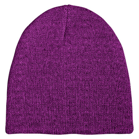 Create The Best Design Style And Perfect Fashion Mix With This Terrific Beanie Mockup In Hyacinth Purple Color.の写真素材